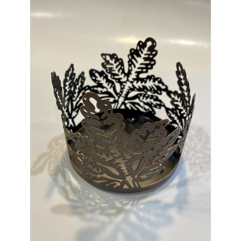 Bath and Body Works Fall 3-Wick Candle Holder Bronze